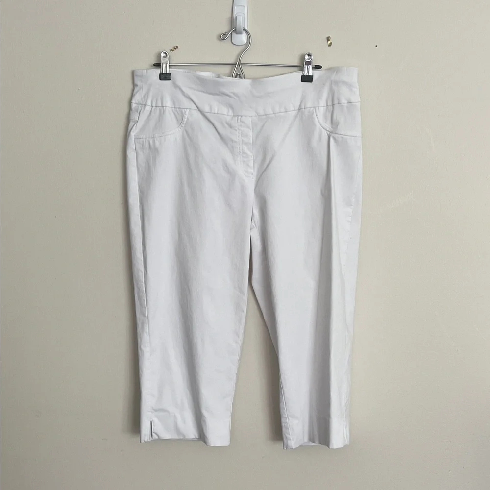 Ruby Rd. White Cropped Pants - Picture 1 of 6